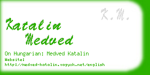 katalin medved business card